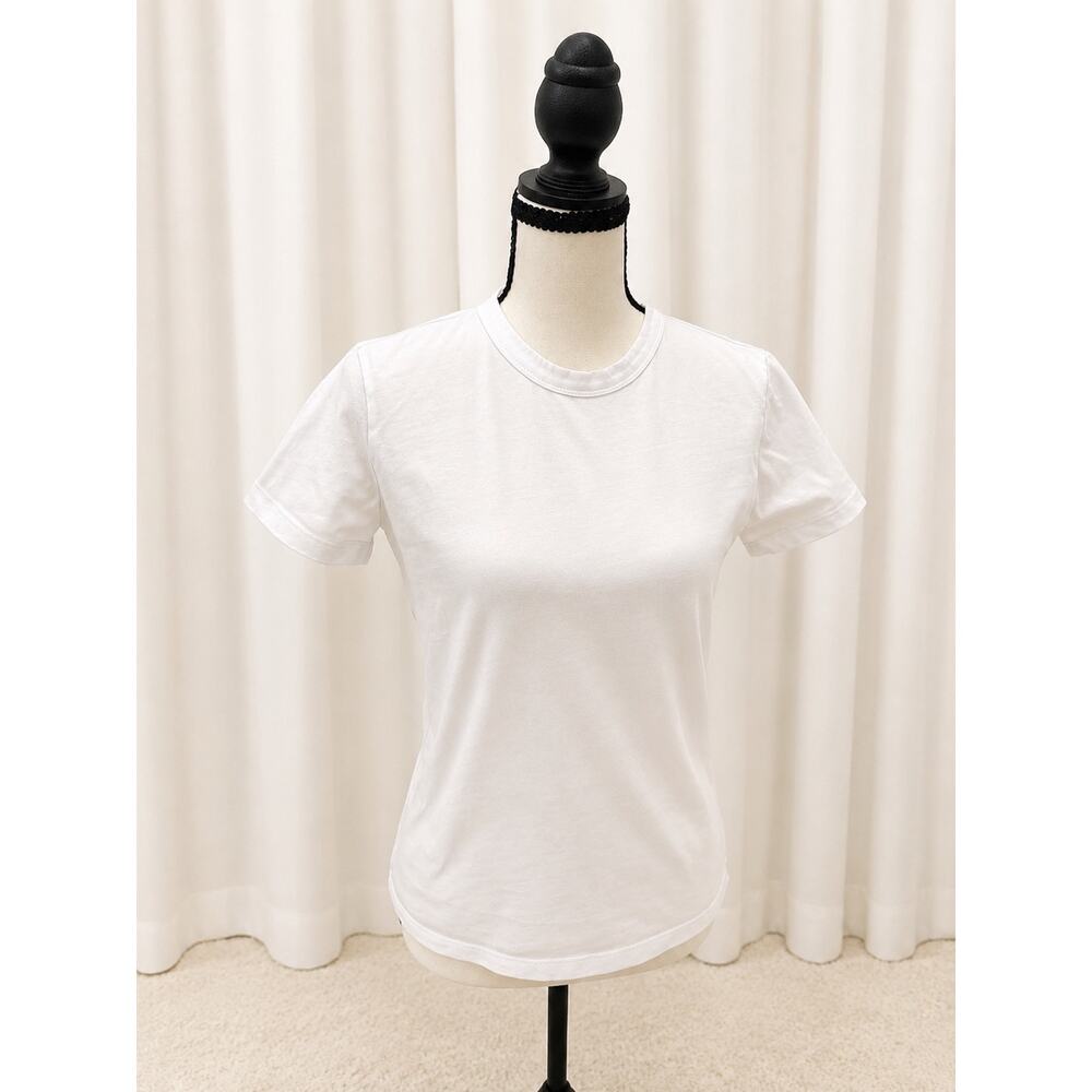 Madewell The Perfect Crewneck Tee Allday Jersey White XXS